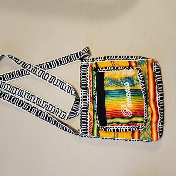 Colorful Little Panama Cross Body Bag. - Picture 9 of 9